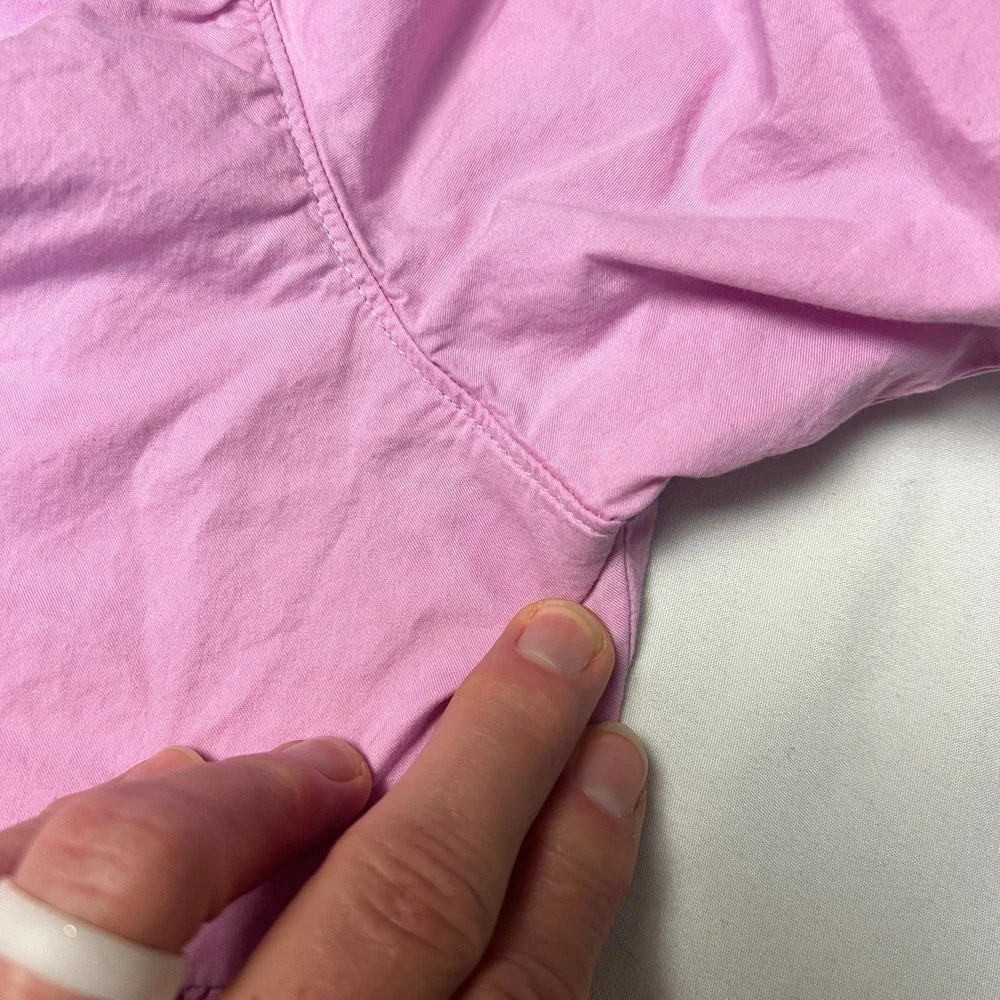 Old Navy Pink Peplum Top Puff Sleeve Square Neck‎ Blouse Fairy Feminine Size M